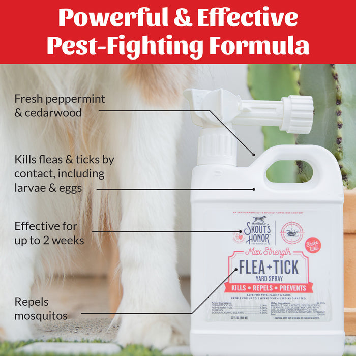 Skout's Honor Flea + Tick Yard Spray For Dogs