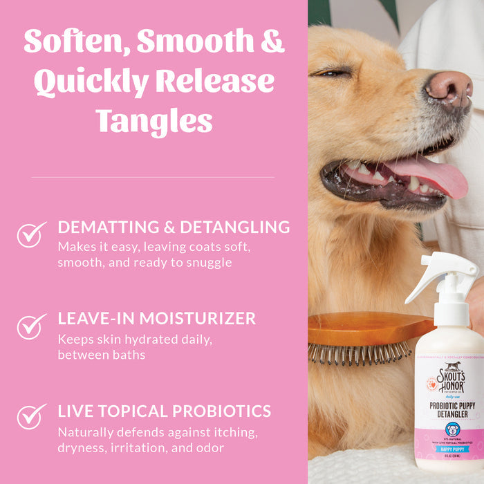 Skouts Honor Probiotic Detangler Happy Puppy