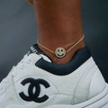 Smiley Face Anklet - The GLD Shop