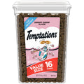 TEMPTATIONS Classic Crunchy and Soft Cat Treats Shrimpy Shrimp Flavor, 16 oz. Tub