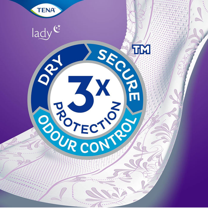 Tena Lady Maxi Night Pads For Moderate To Heavy Bladder Weakness