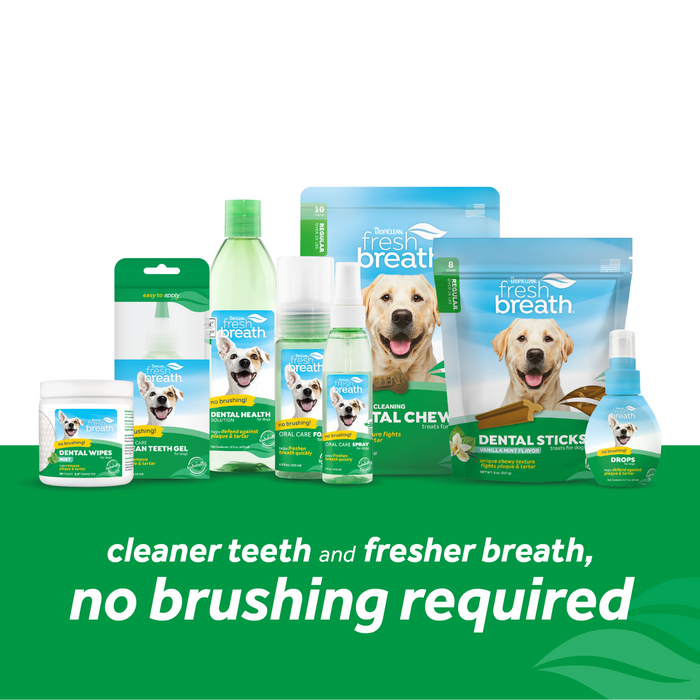 TropiClean Fresh Breath Oral Care Drops for Dogs - Dog Breath Freshener