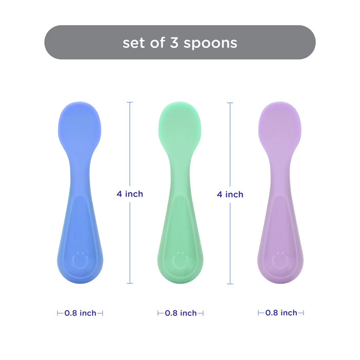 Ubbi Silicone Utensils - Pack of 3