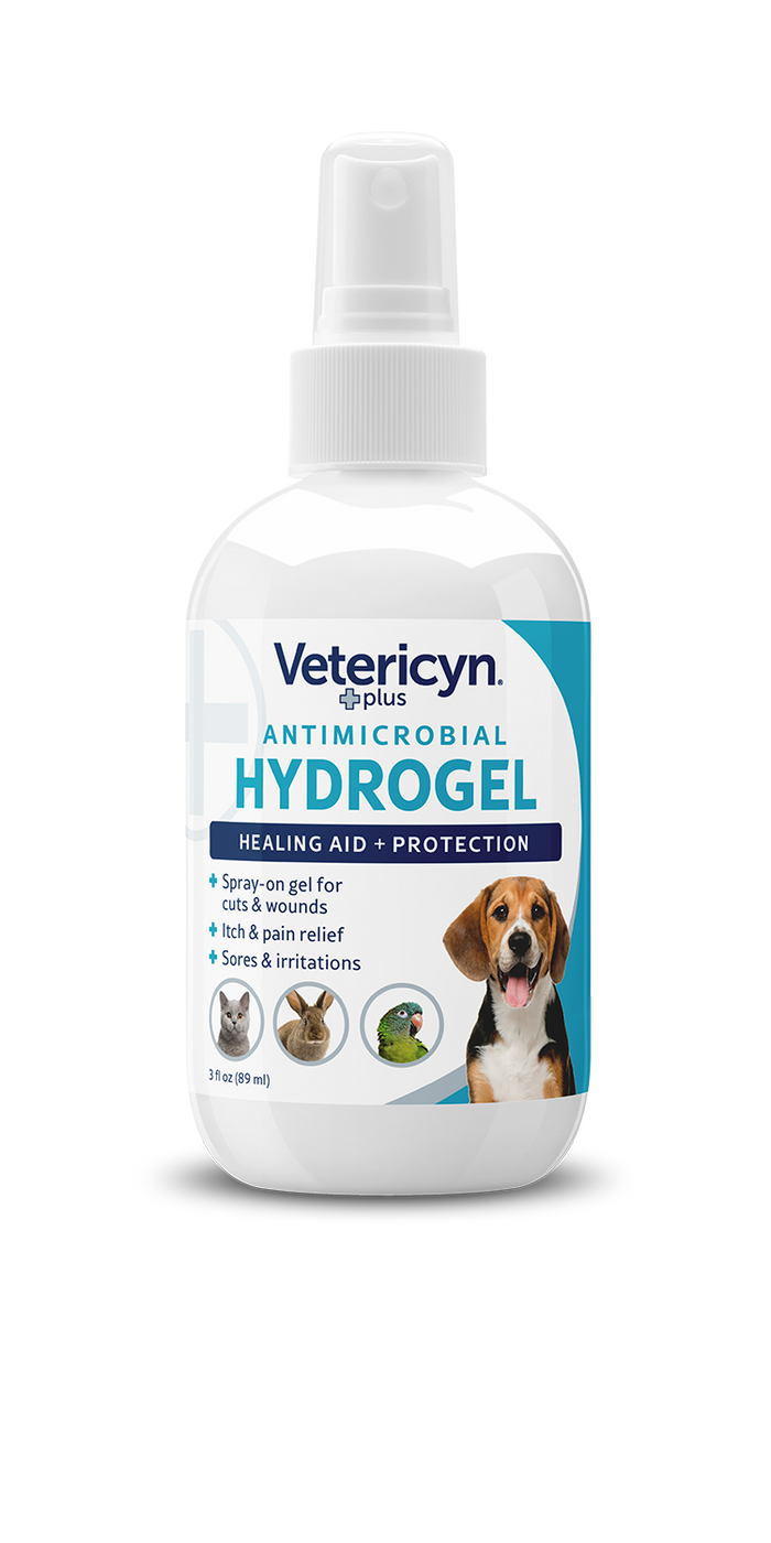 Vetericyn Plus Antimicrobial Dog & Cat Wound Care Hydrogel Spray, 3-ounce