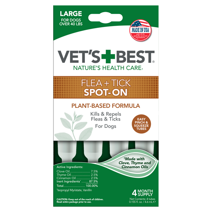 Vet's Best Flea and Tick Spot-On Large 4ct.