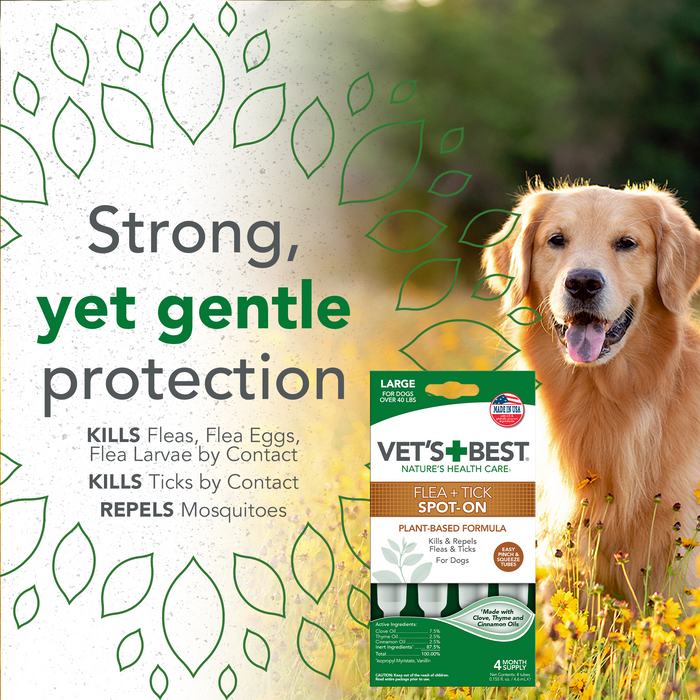 Vet's Best Flea and Tick Spot-On Large 4ct.