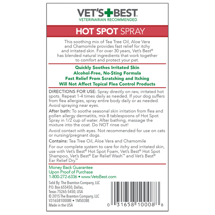 Vet's Best Hot Spot Spray 8oz