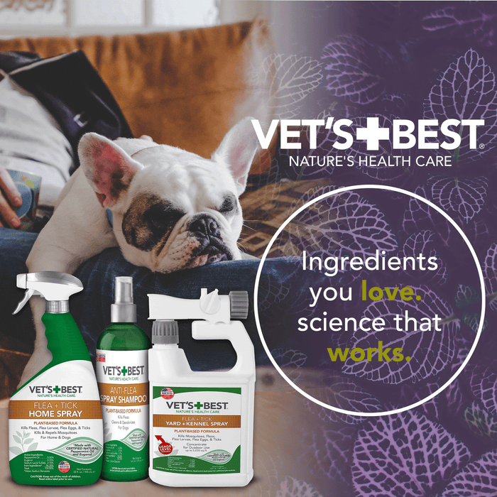 Vet's Best Natural Anti-Flea Easy Spray Shampoo 16oz