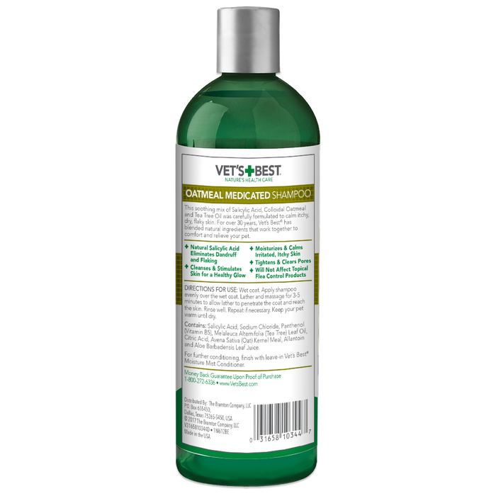 Vet's Best Oatmeal Medicated Shampoo 16oz
