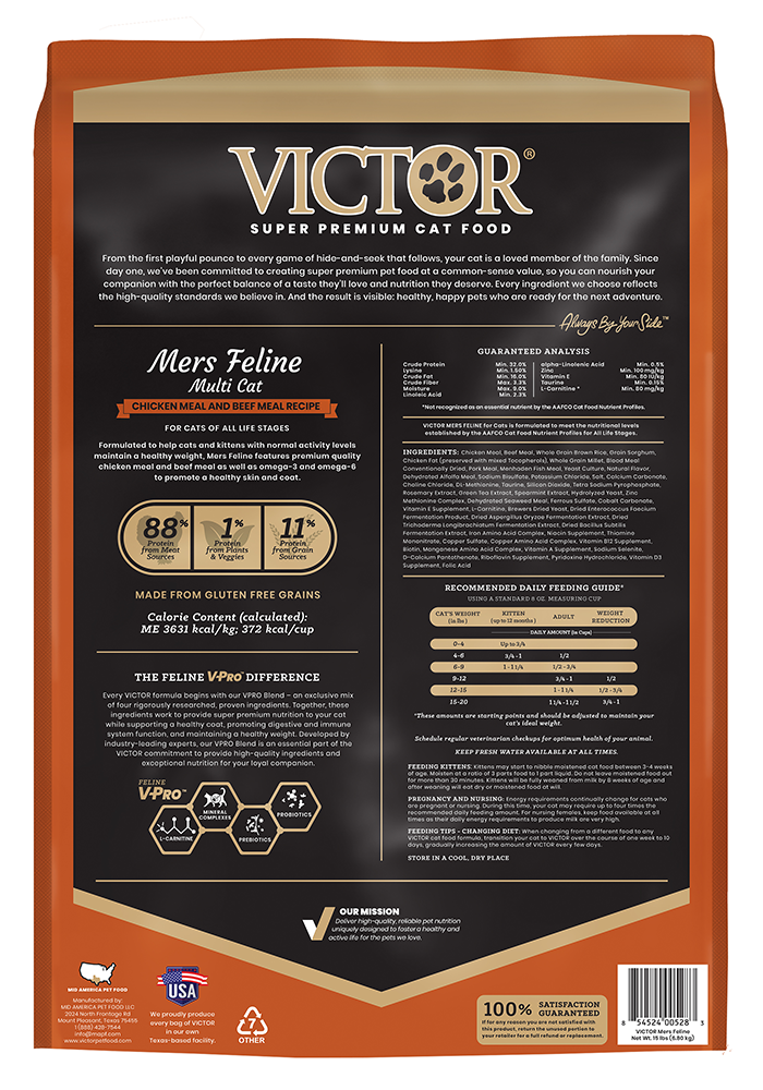 Victor Classic Mer's Feline Dry Cat Food
