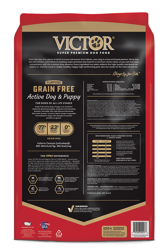 Victor Purpose Grain Free Active Dog & Puppy Dry Dog food