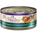Wellness Signature Selects Grain Free Natural Skipjack Tuna with Shrimp Entree in Broth Wet Canned Cat Food