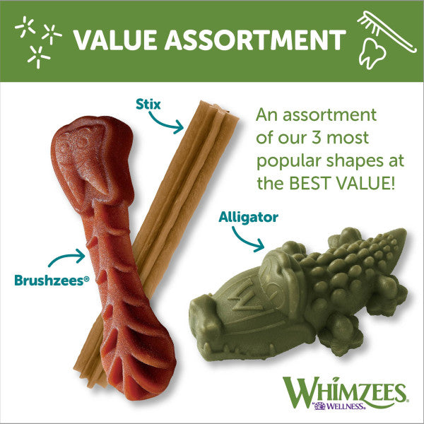 Whimzees Dental Chew Variety Pack Dog Treats