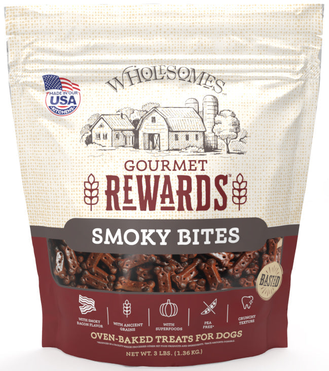 Wholesomes Gourmet Rewards Smoky Bites Biscuit Dog Treats