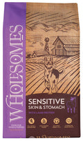Wholesomes Sensitive Skin & Stomach with Lamb Protein Dry Dog Food 30 lb