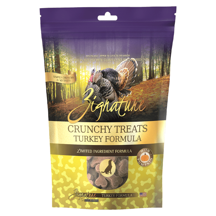 Zignature Turkey Biscuit Crunchy Treat For Dog, 12oz