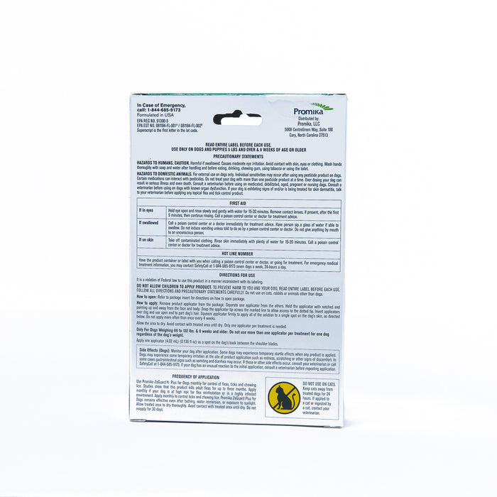 Zoguard Plus for Dogs 89-132lb 3 Pack